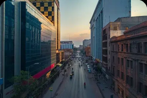 I.I. Chundrigar Road, Karachi — home of the Stock Exchange Building